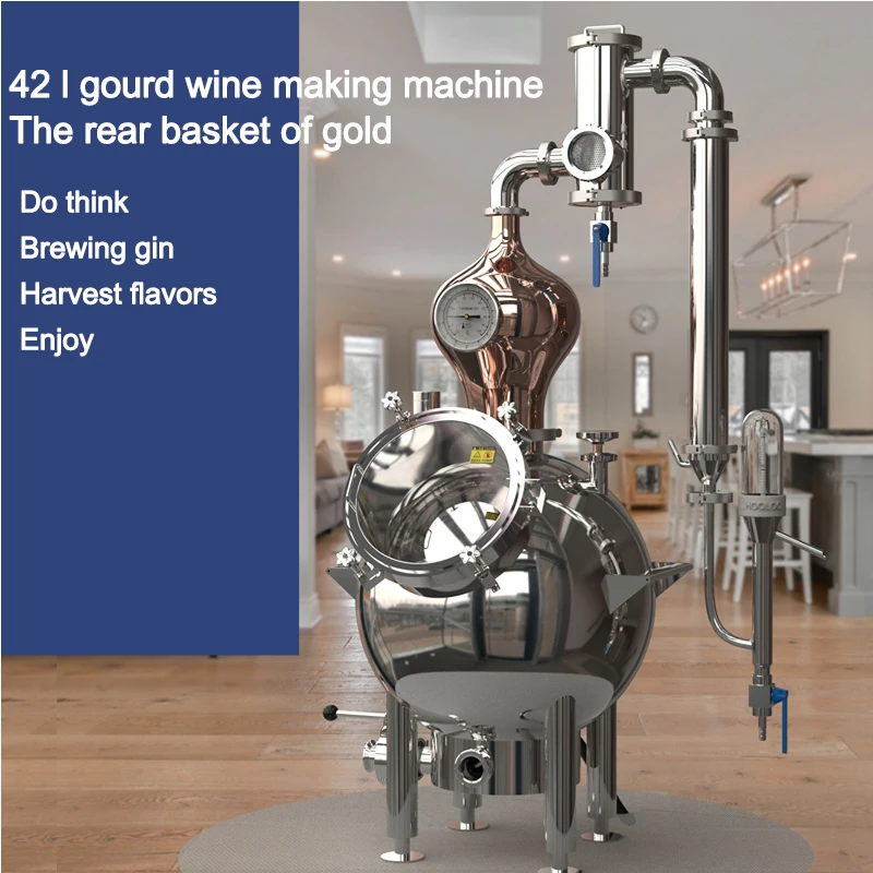 Wine Beer Whiskey - Distiler Bentuk Labu 42L untuk Pembuatan