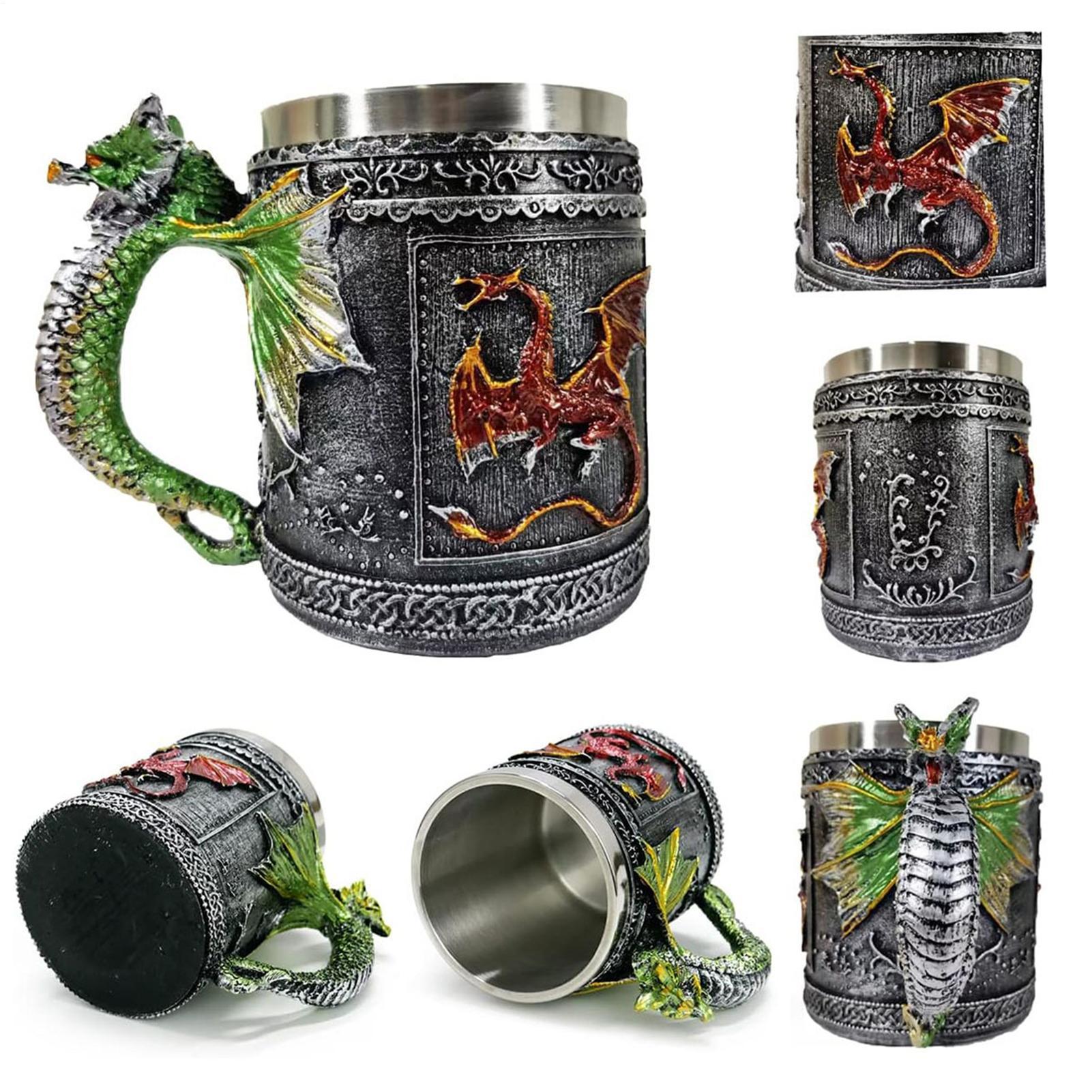 Wine Beer Coffee Drink - Cangkir Minum Gotik Motif Naga, Cangkir