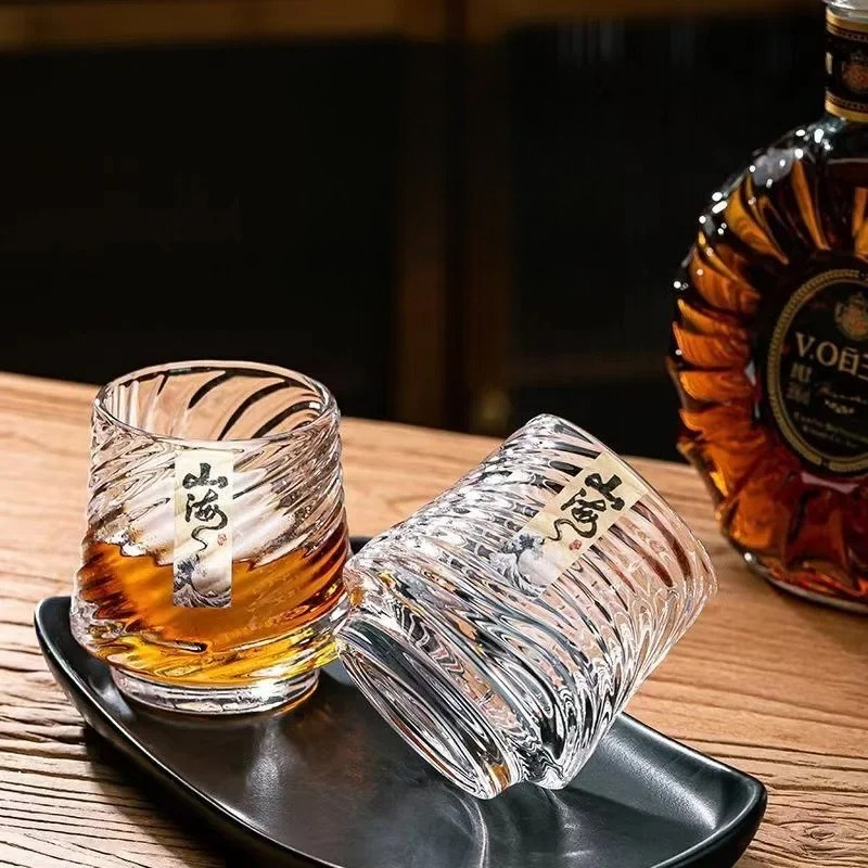 Wine Beer Glass Set - Set Gelas Wiski Kaca Shanhai, Gelas
