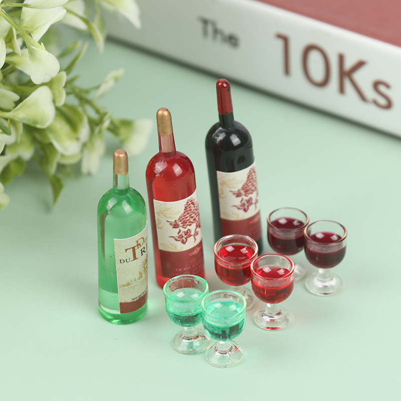 Wine Beer Europe - 1/12 Miniatur Botol Anggur Rumah Boneka