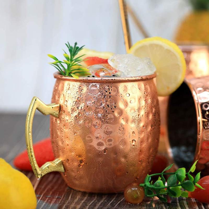 Wine Beer Coffee Drink - Mug Mule Stainless Steel Berlapis Tembaga