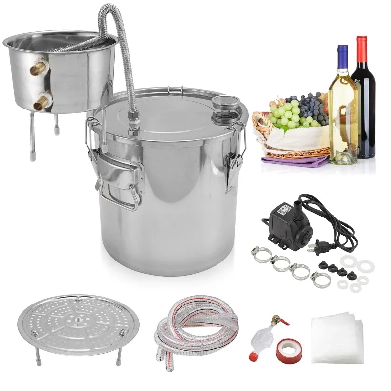 Beer Wine Kit - Alat Penyuling Alkohol 22L DIY Moonshine,