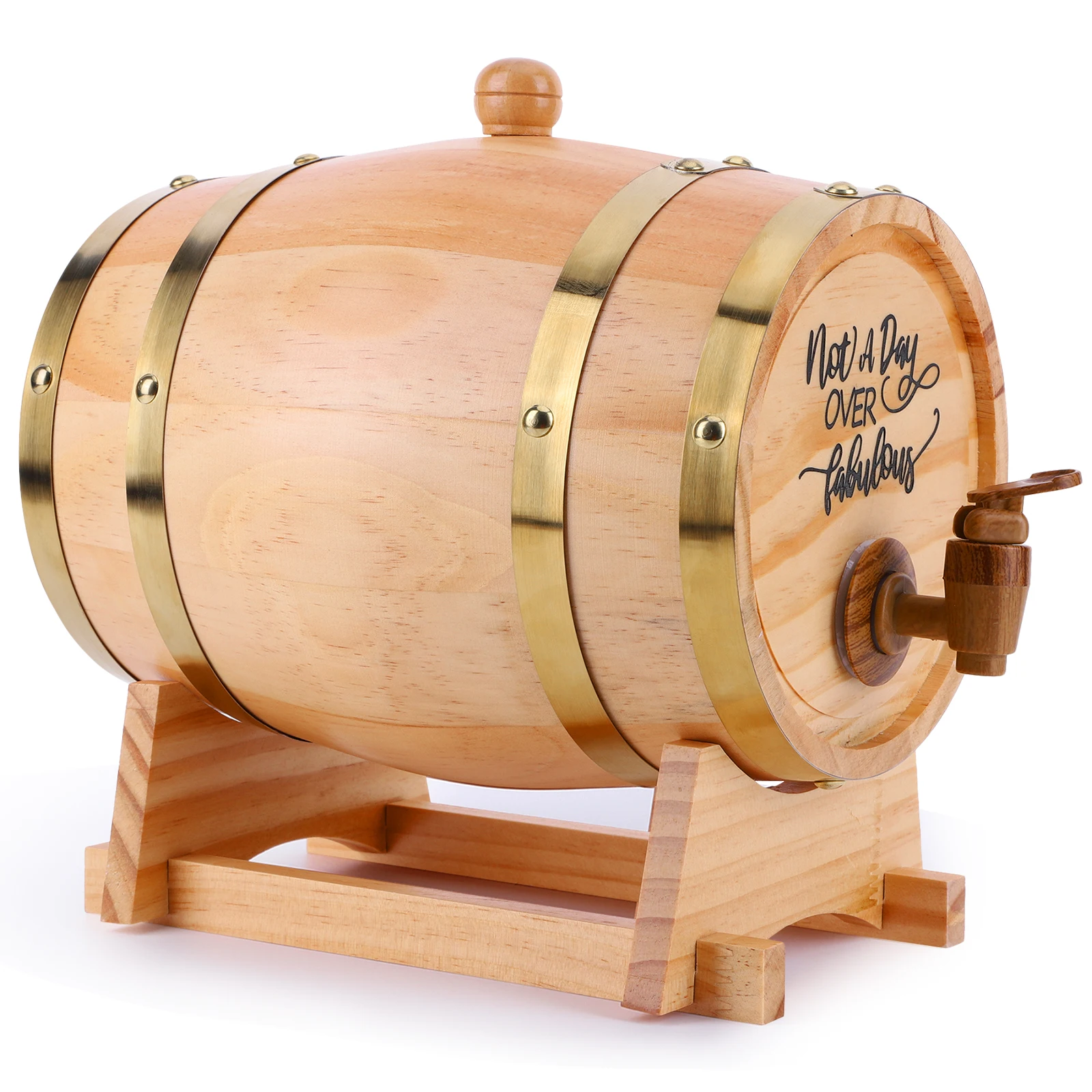 Tong Wiski Kayu 3L dengan Dudu - Wine Beer Whiskey ulasan dan harga