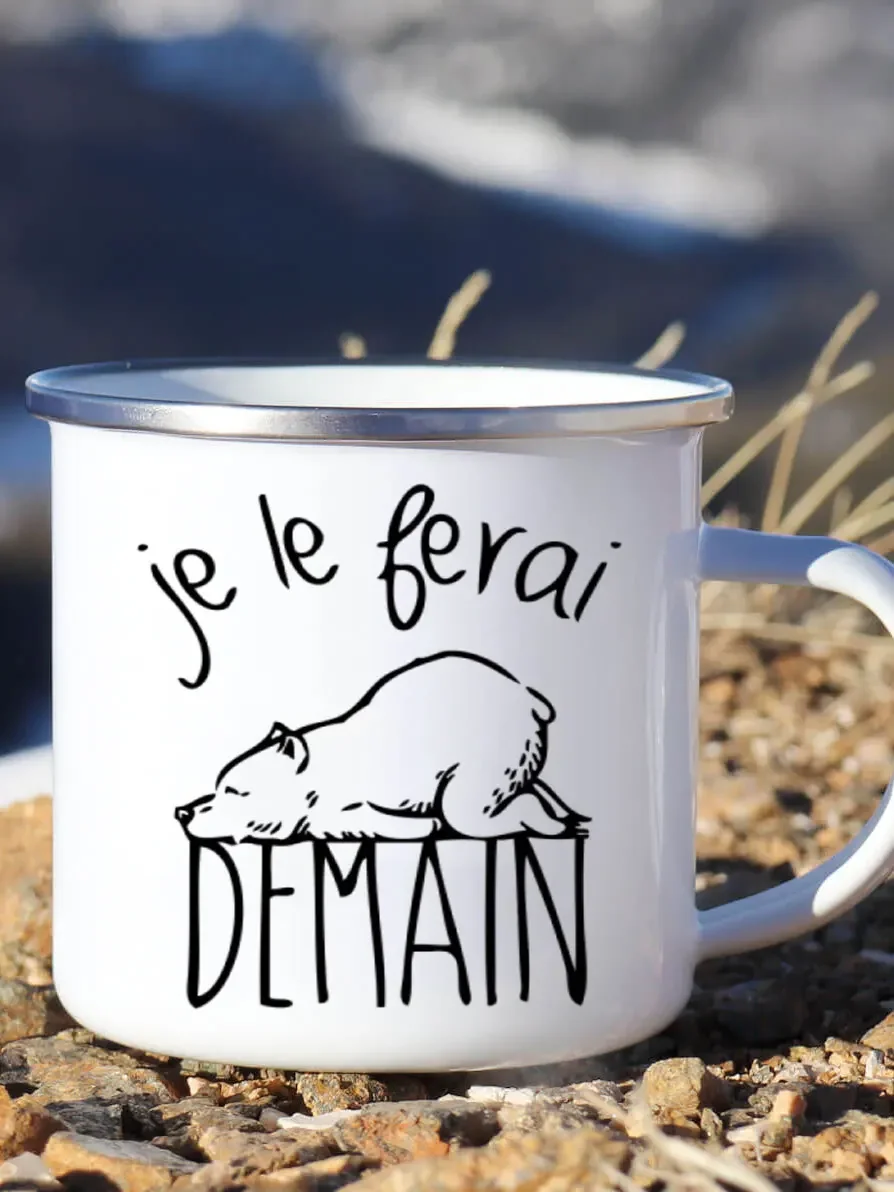 Cangkir kopi Enamel lucu Pranc - Wine Beer Coffee Drink ulasan dan harga