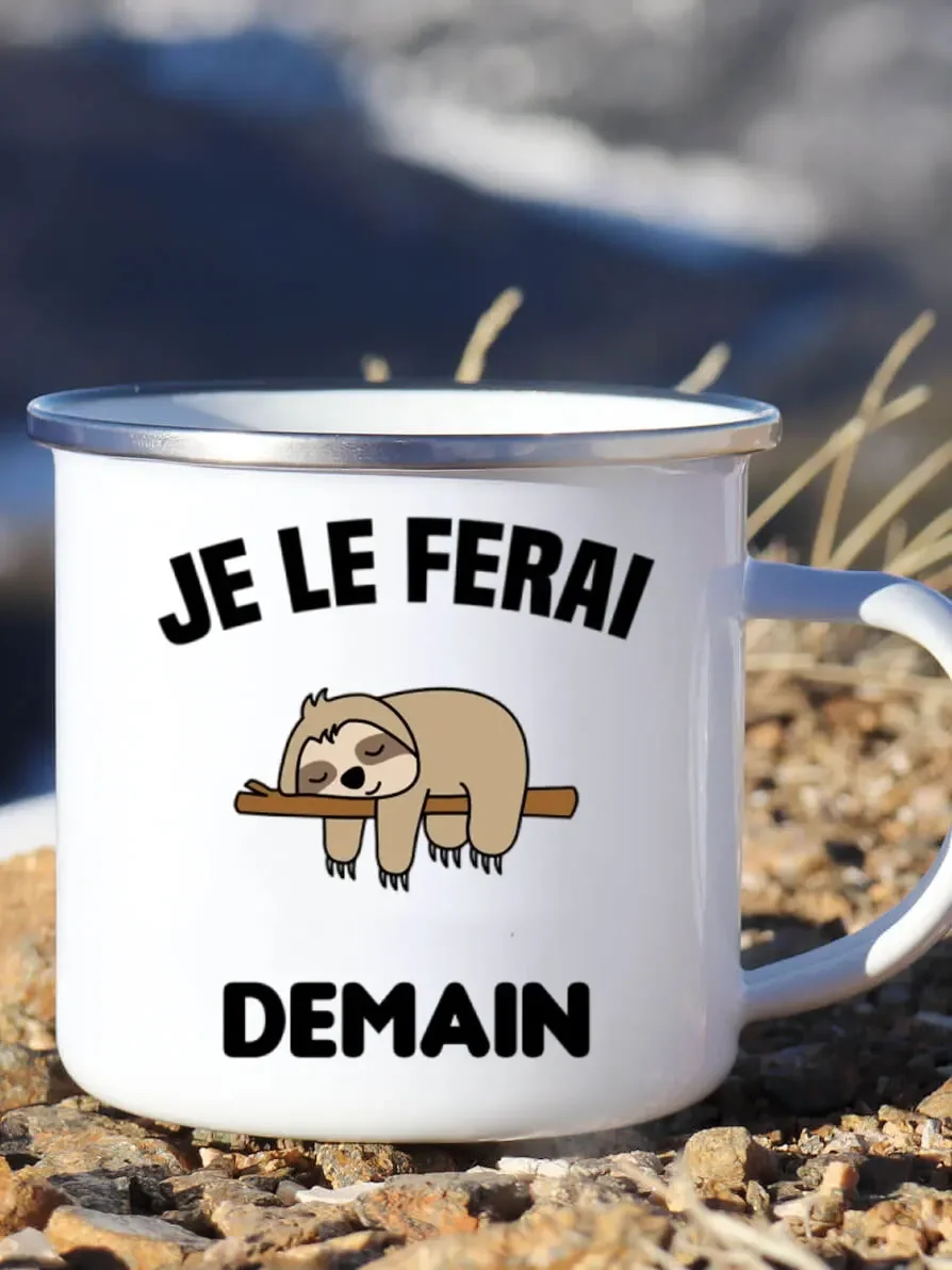 Cangkir kopi Enamel lucu Pranc - Wine Beer Coffee Drink ulasan dan harga