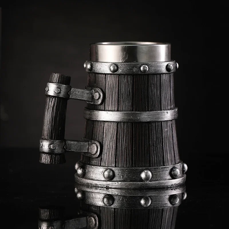 600Ml Mug Bir Gaya Kayu Viking - Wine Beer Europe ulasan dan harga