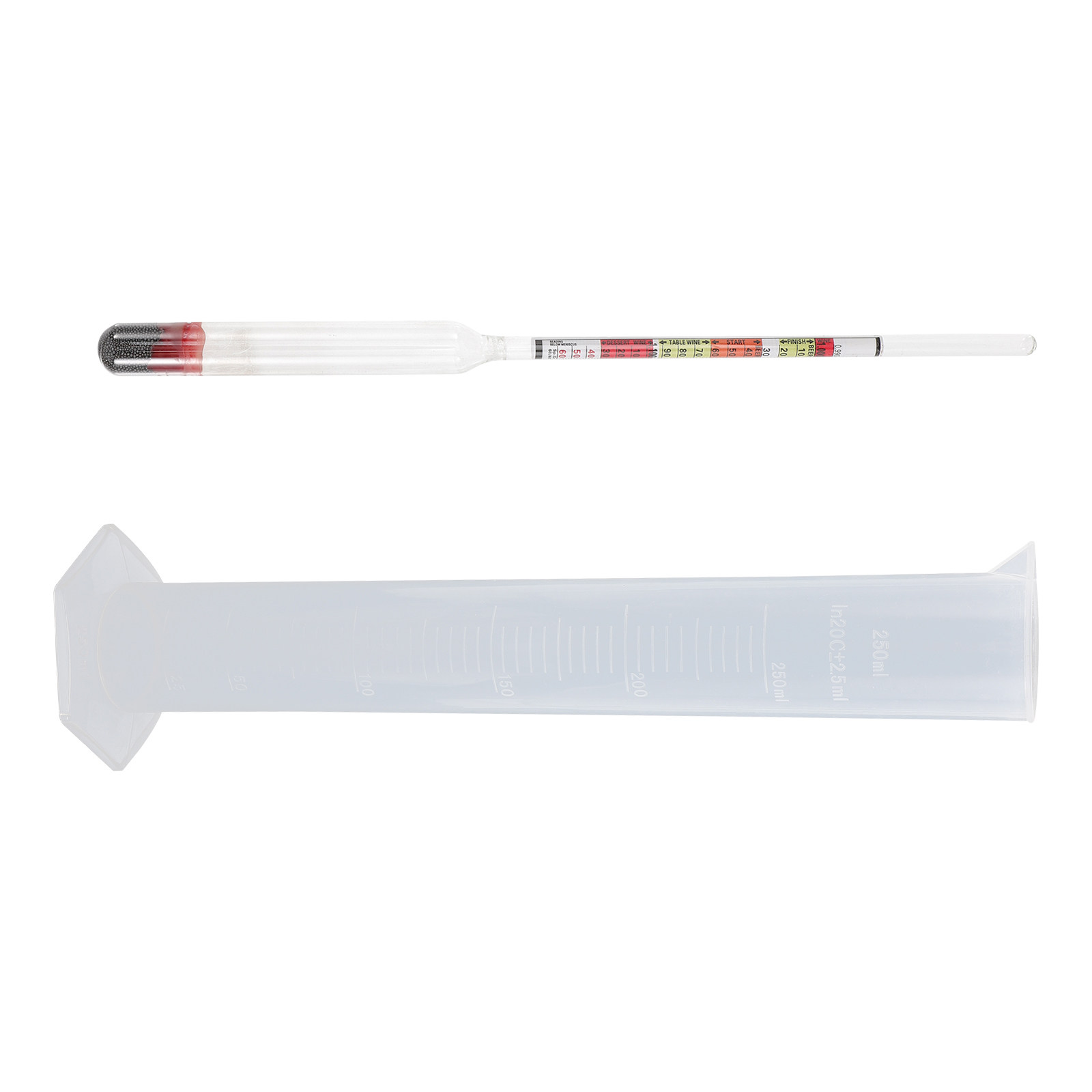 1Set Kit Hidrometer Skala Tiga - Beer Wine Kit ulasan dan harga