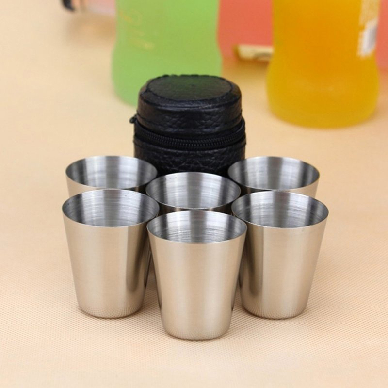 Cangkir Mini Stainless Steel,  - Wine Beer Glass Set ulasan dan harga