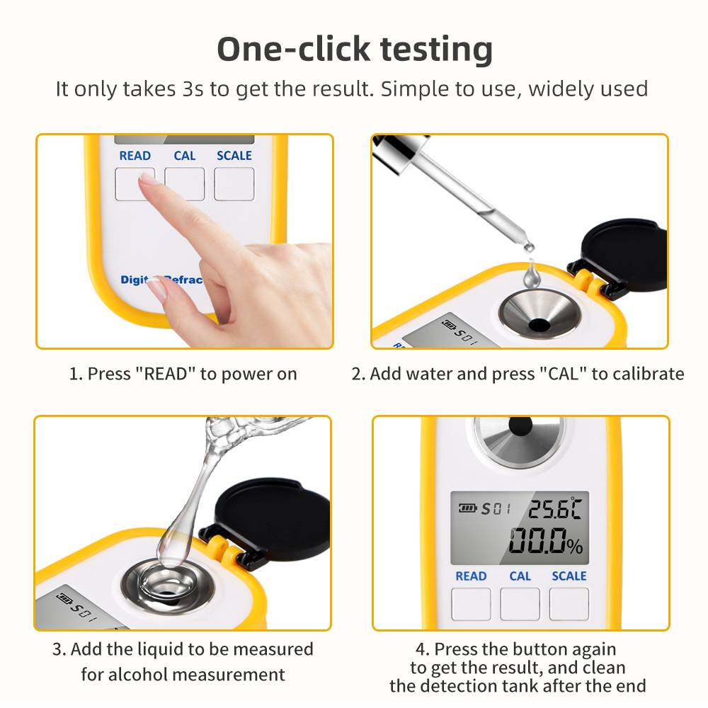 Refraktometer alkohol Digital  - Wine Beer Spirits ulasan dan harga
