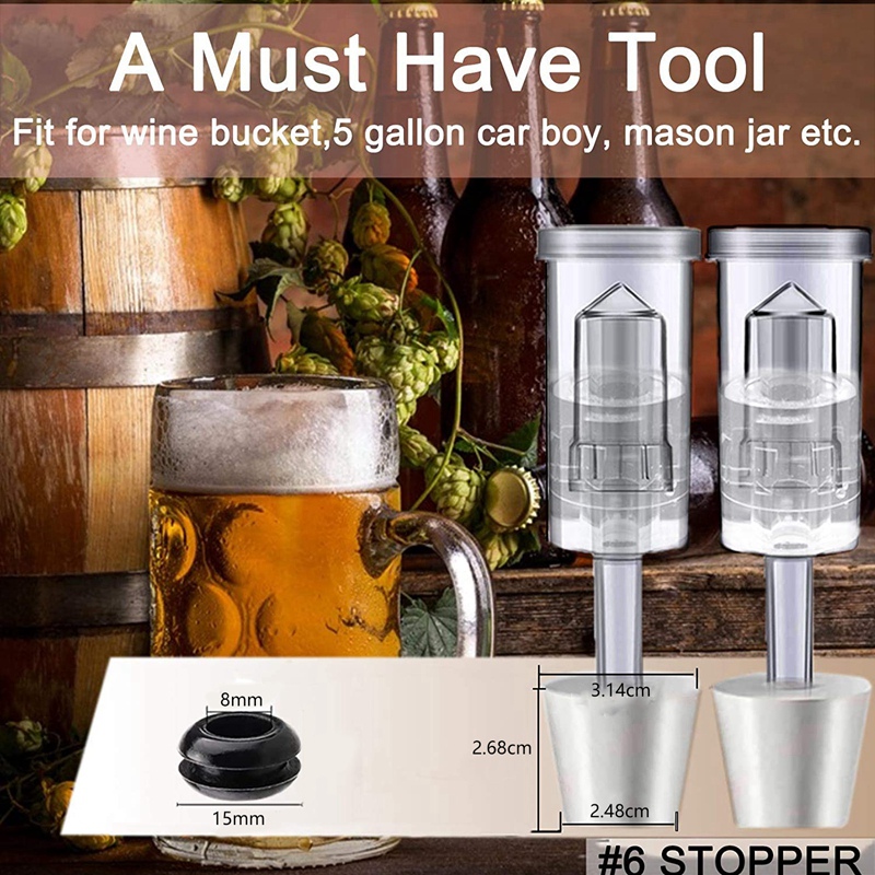 Kit Airlock Fermentasi YLS den - Beer Wine Kit ulasan dan harga