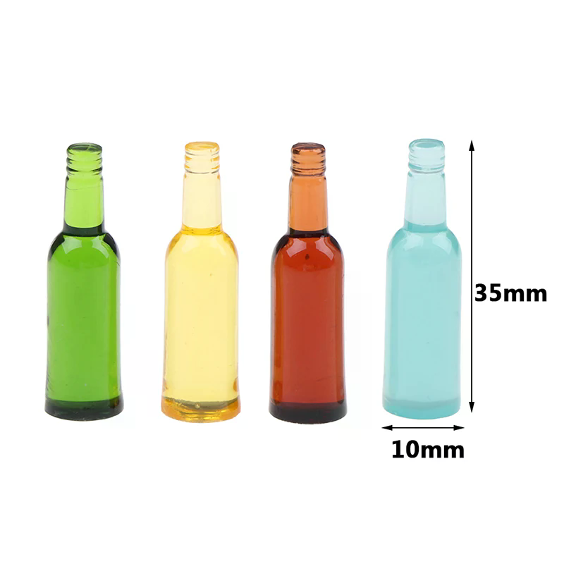6 Buah 1:12 Rumah Boneka Minia - Wine Beer Europe ulasan dan harga
