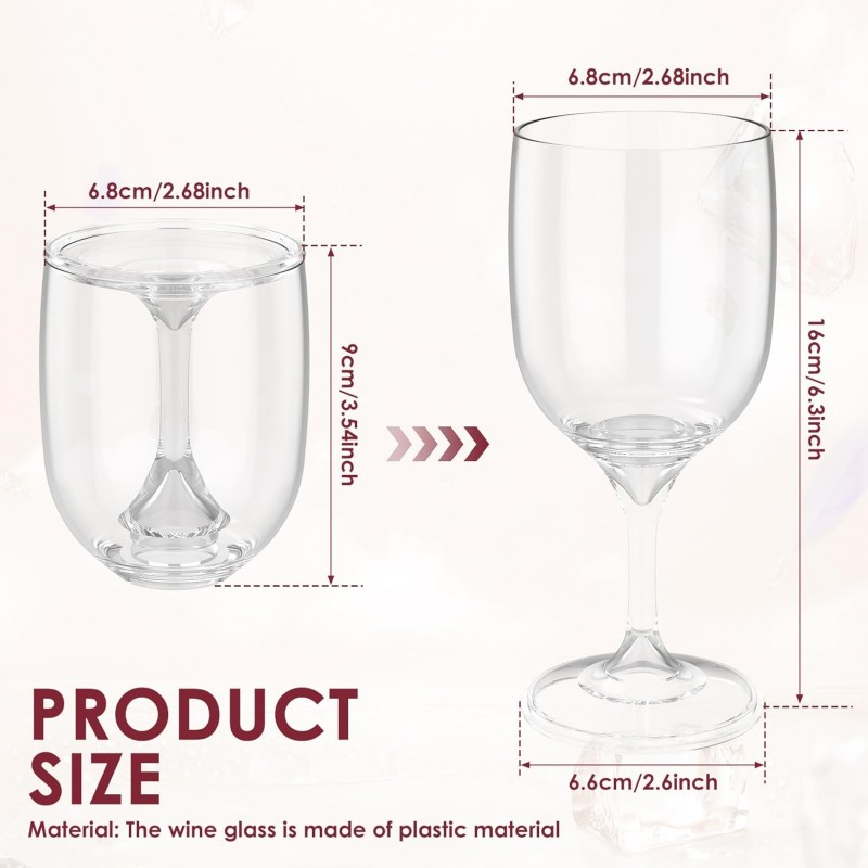 Gelas Anggur Lipat Transparan  - Wine & Beer Quito ulasan dan harga