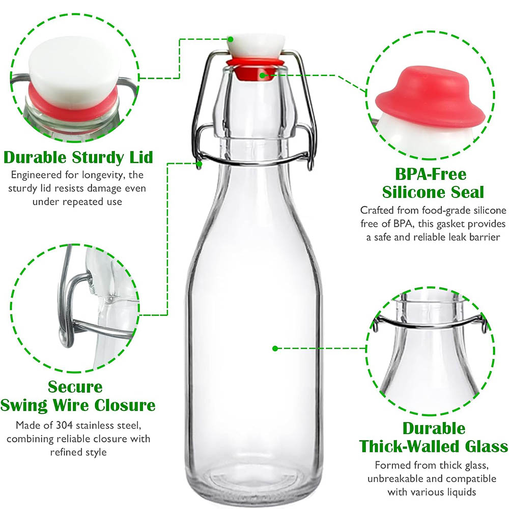 Botol Kaca Swing Top 8.5oz, Bo - Wine Beer Spirits ulasan dan harga
