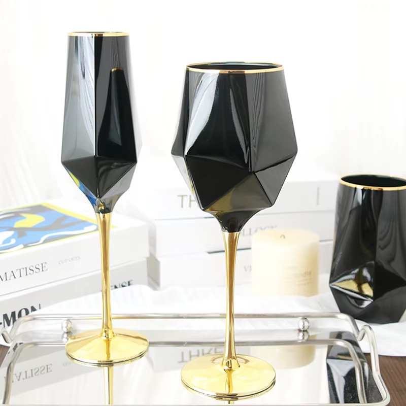 Kacamata hitam murni tepi emas - Wine Beer Whiskey ulasan dan harga