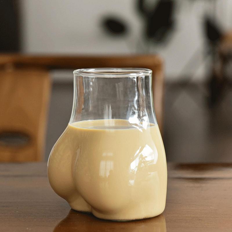 Mug kaca berbentuk pantat lucu - Wine Beer Coffee Drink ulasan dan harga