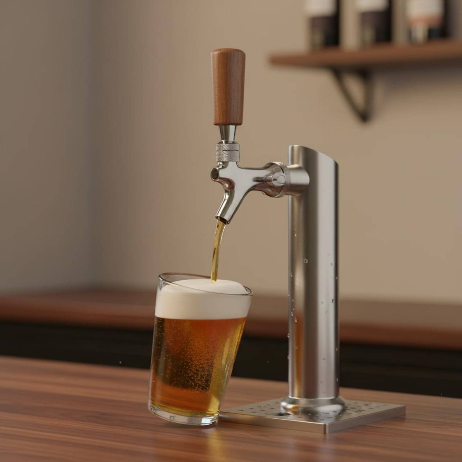 Pegangan Bir Kayu Pendek Pegan - Wine Beer & More ulasan dan harga