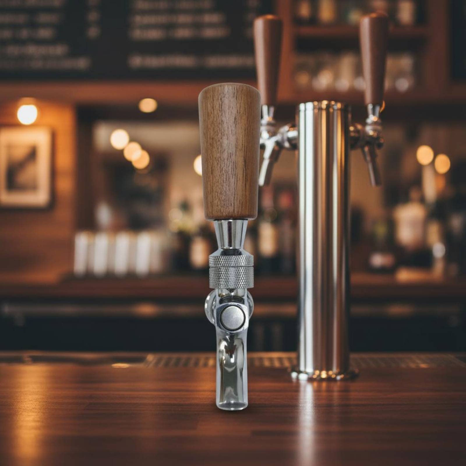 Pegangan Bir Kayu Pendek Pegan - Wine Beer & More ulasan dan harga